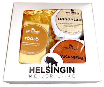 Helsingin Meijeriliike 560g Kolme juusto lahjapakkaus