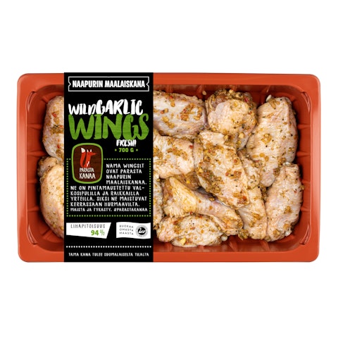 Naapurin Maalaiskanan wings wild garlic 700 g