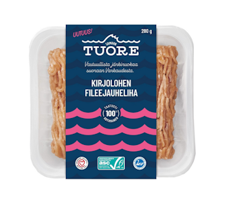 Saimaan Tuore kirjolohen fileejauheliha 280g ASC