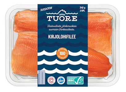 Saimaan Tuore kirjolohifilee 340g ASC