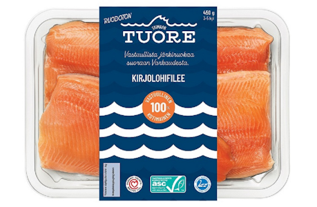 Saimaan Tuore kirjolohifilee perhepakkaus 450g ASC