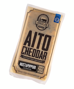 Jukolan Aito Cheddar mustapippuri 160g