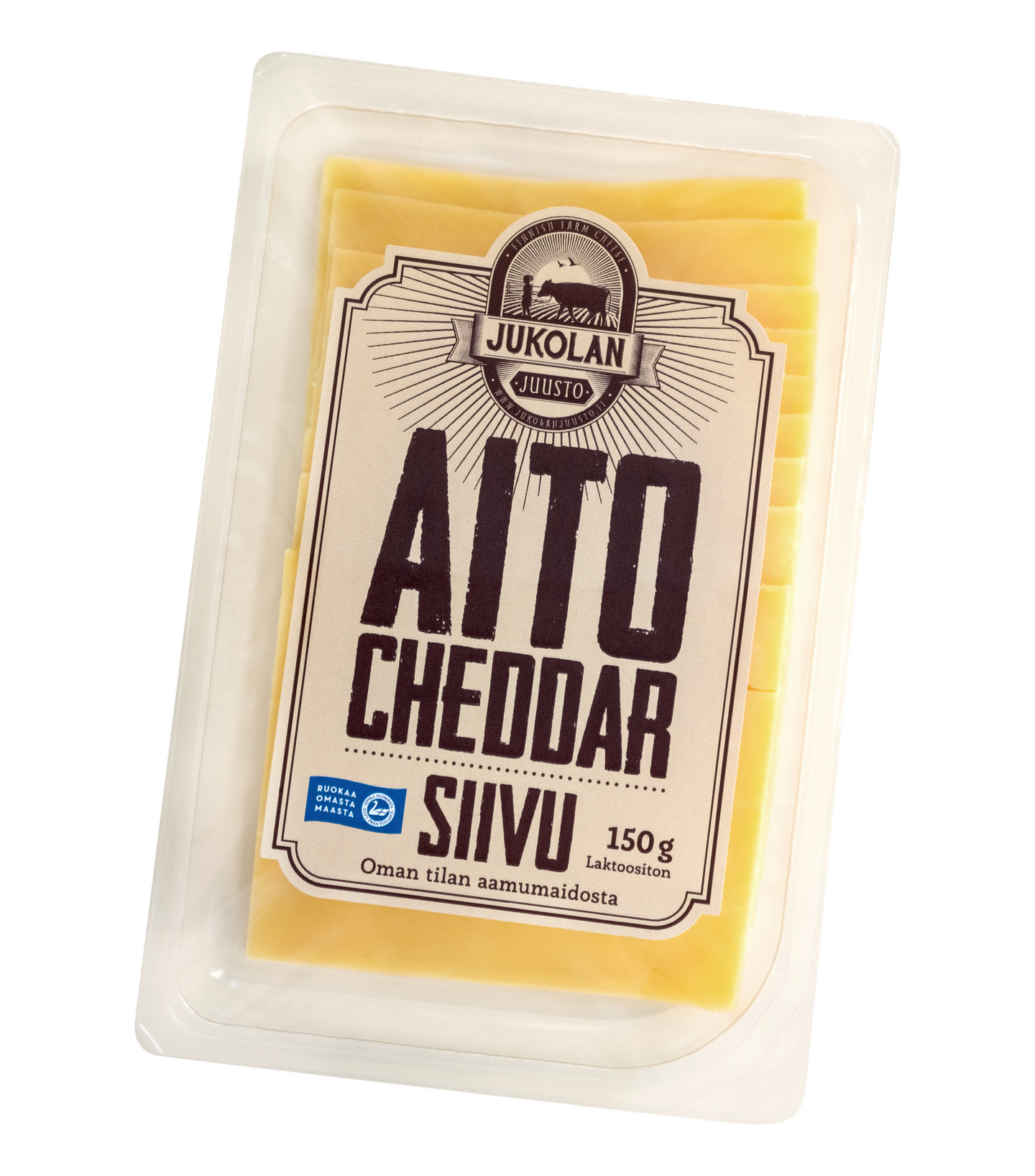 Jukolan Aito Cheddar 150 g siivu | K-Ruoka Verkkokauppa