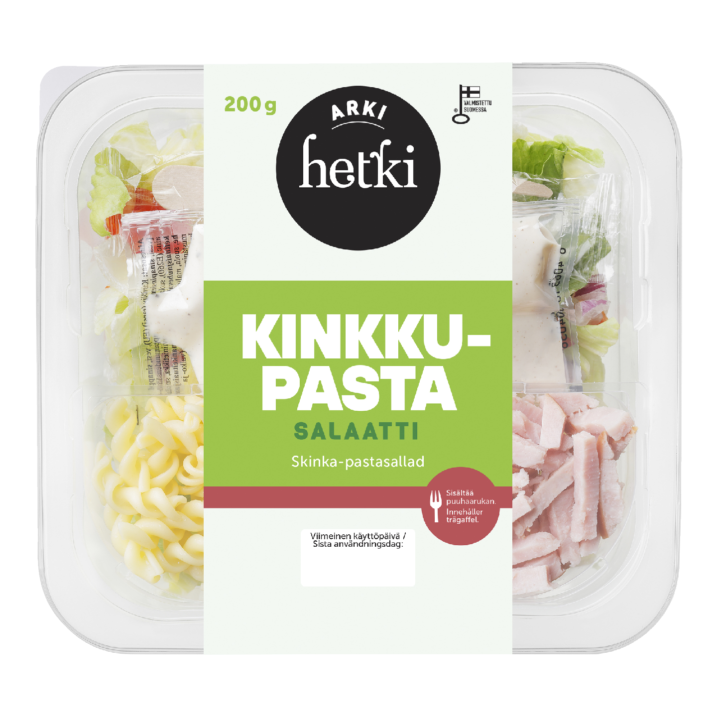 Fresh Hetki Arkisalaatti kinkku-pasta 200g | K-Ruoka Verkkokauppa