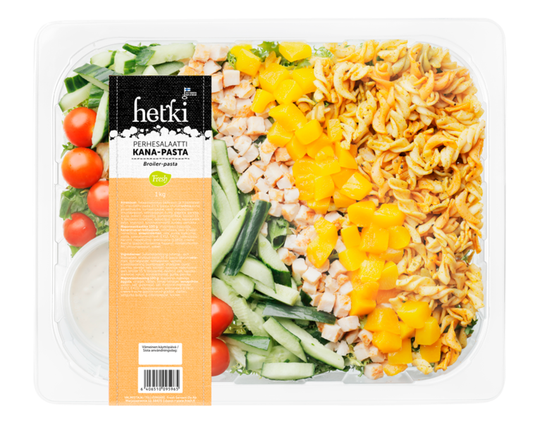 Fresh Hetki perhesalaatti 1kg kana-pasta | K-Ruoka Verkkokauppa