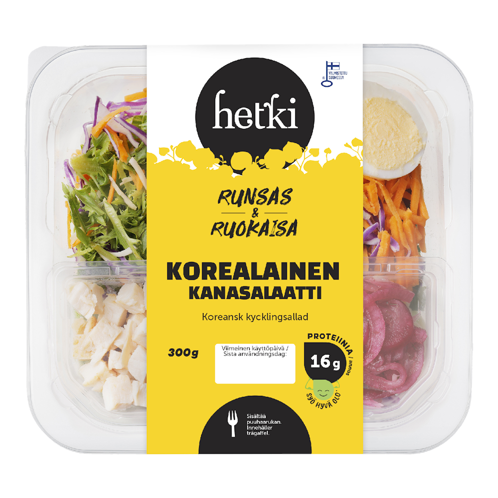Hetki Runsas & Ruokaisa korealainen kanasalaatti 300g - HoReCa-tukku Kespro