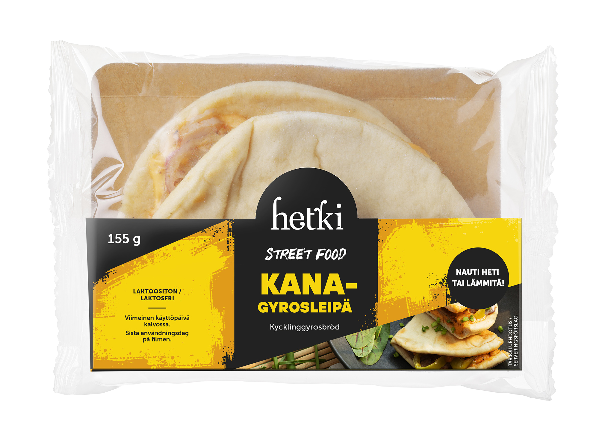 Hetki Street Food kanagyrosleipä 155 g