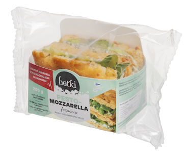 Hetki pesto-mozzarella focaccia 200g