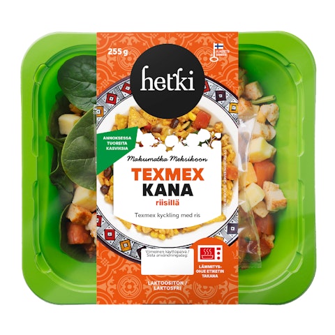 Fresh LämminHetki lämmitettävä salaatti texmex kana 255g