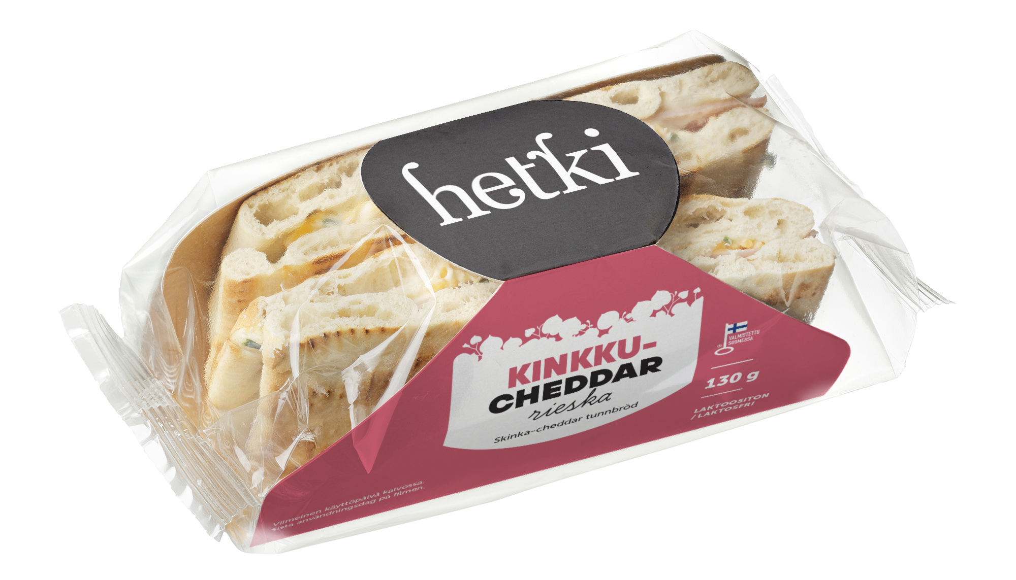 Hetki kinkku-cheddar rieska 130g