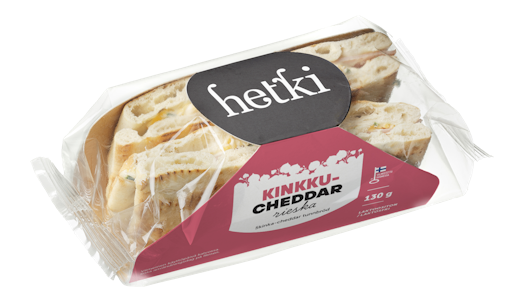 Hetki kinkku-cheddar rieska 130g