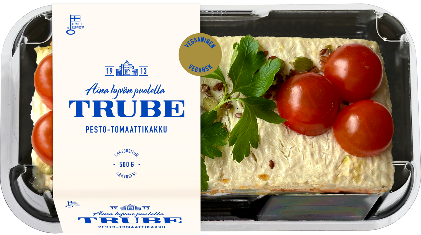 Trube Pesto-tomaattikakku 500 g pesto-tomaattitäytteinen voileipäkakku