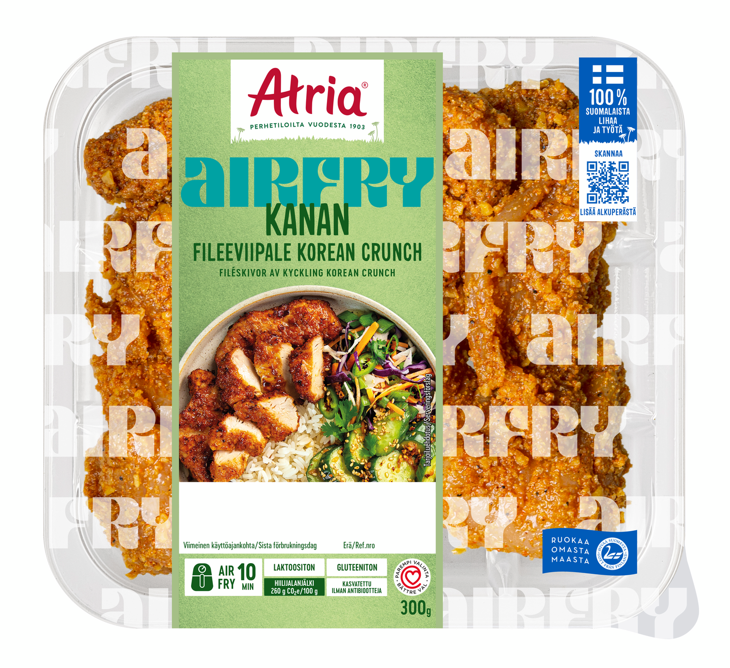 Atria airfry kanan fileeviipale Korean crunch 300 g