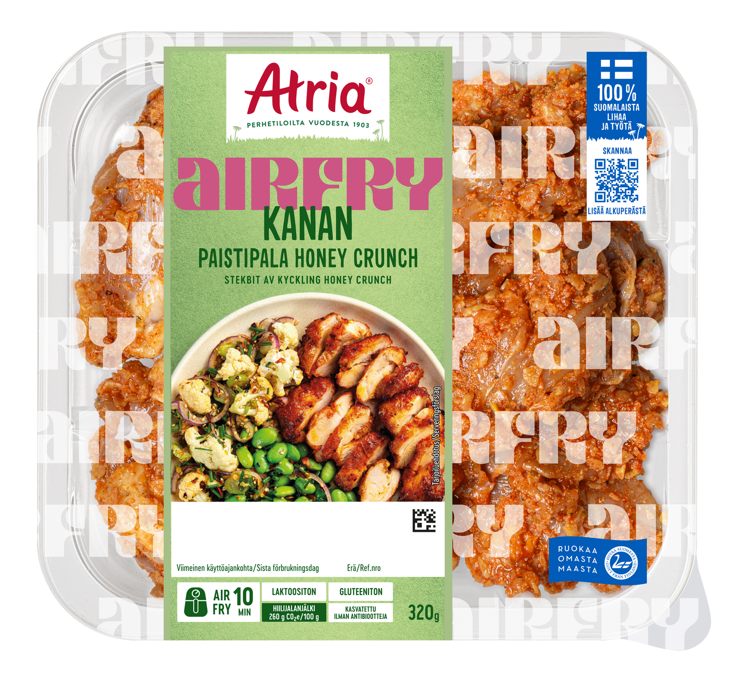 Atria airfry kanan paistipala honey crunch 320 g