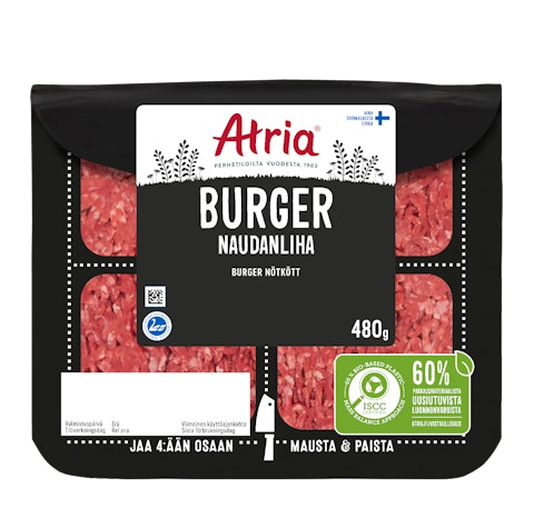 Atria Burger naudanliha 480 g