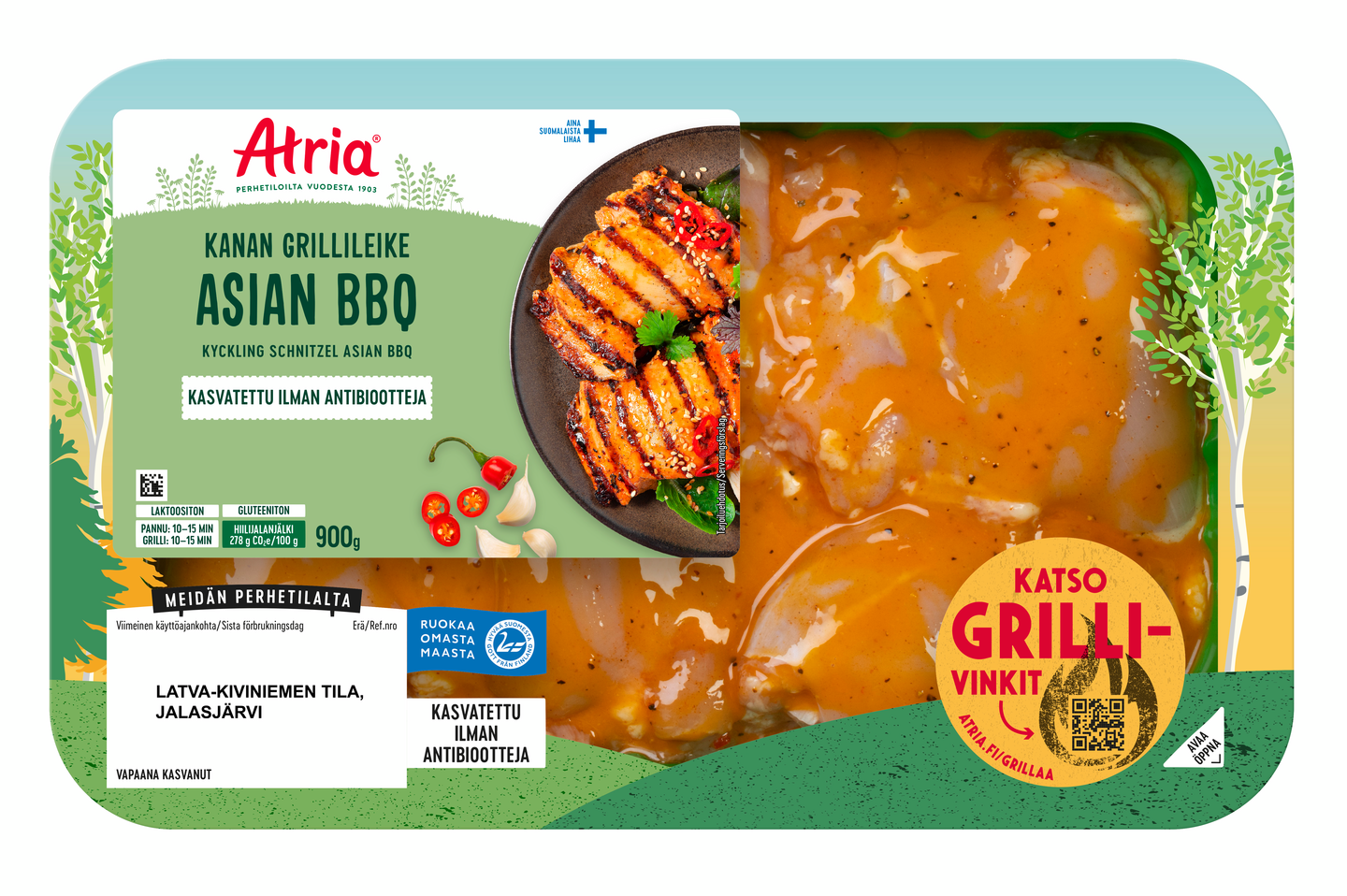 Atria Kanan Grillileike Asian BBQ 900g