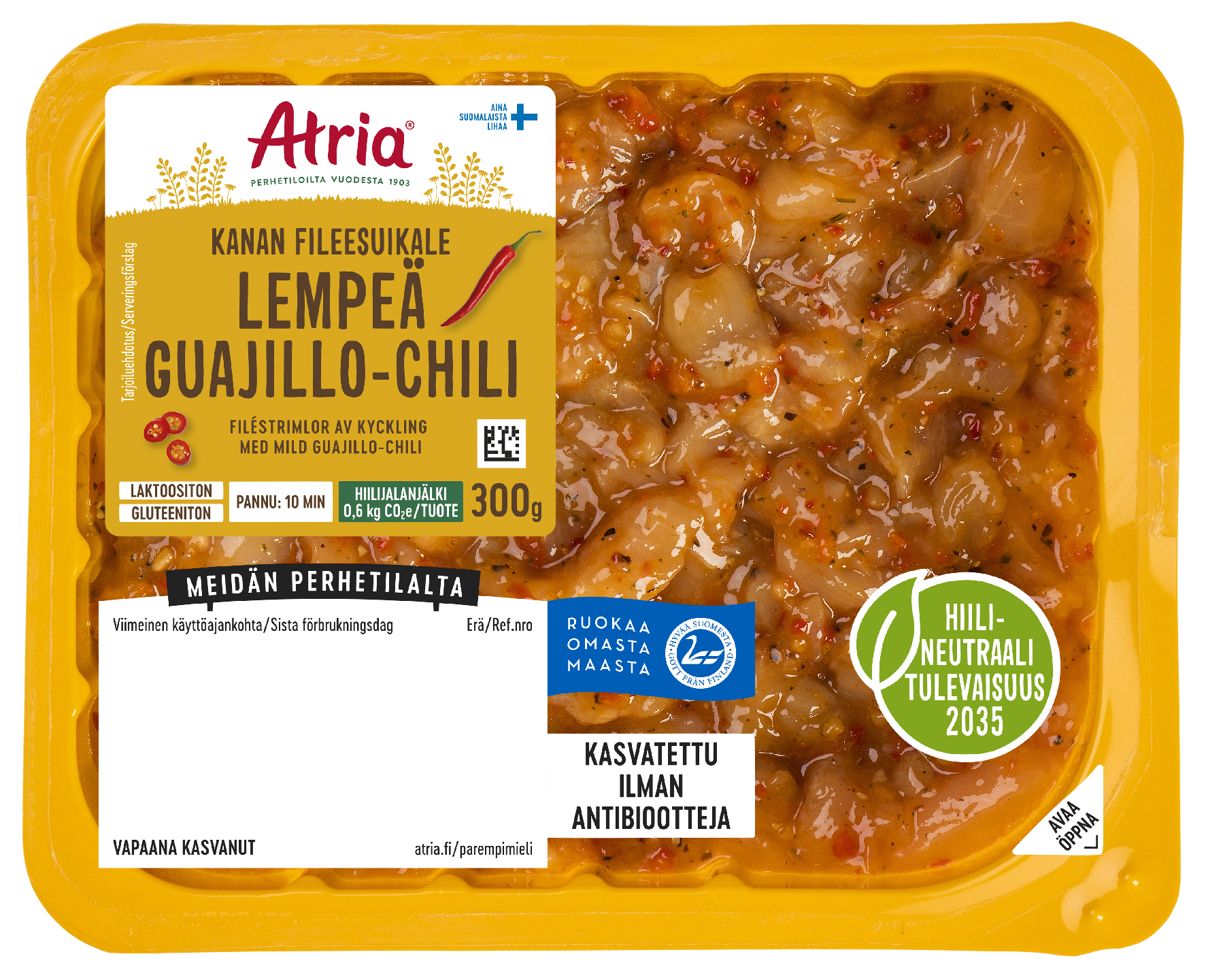 Atria Kanan Fileesuikale Lempeä Guajillo-Chili 300g