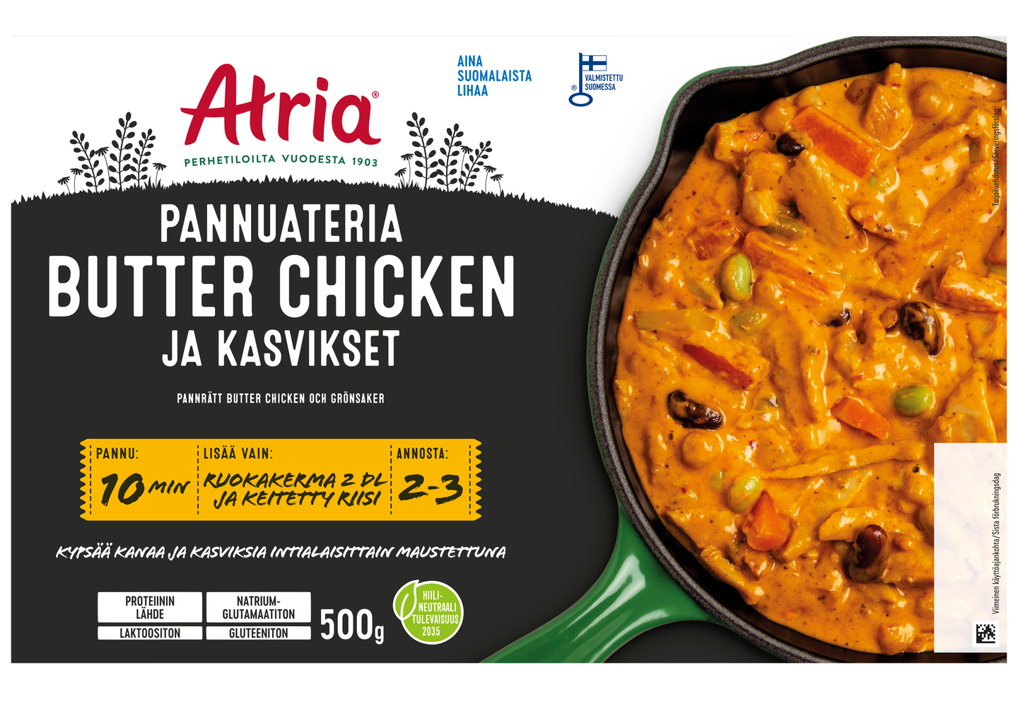Atria Pannuateria butter chicken 500g | K-Ruoka Verkkokauppa