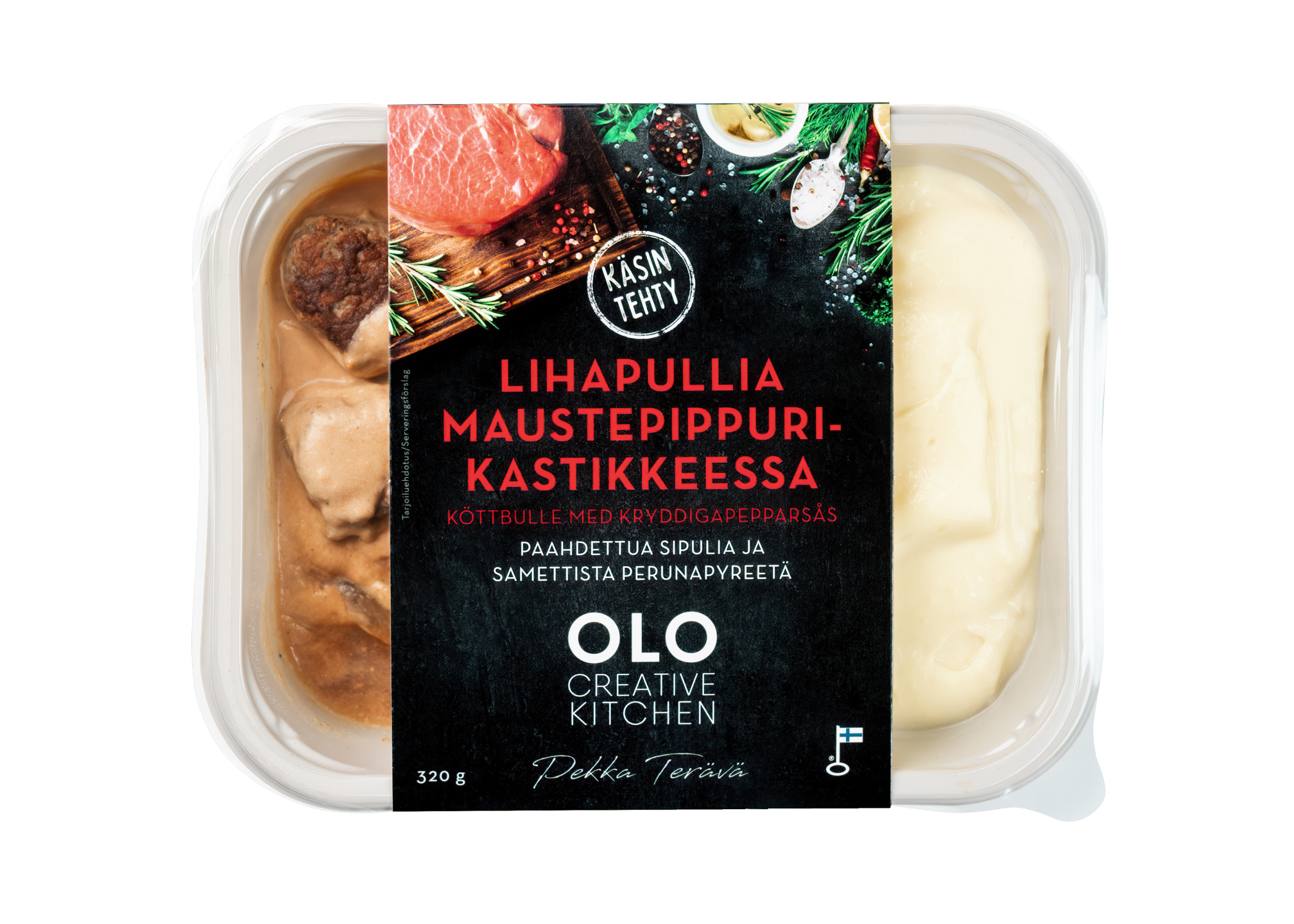 Olo Creative Kitchen lihapullia maustepippurikastikeessa 320g | K-Ruoka  Verkkokauppa