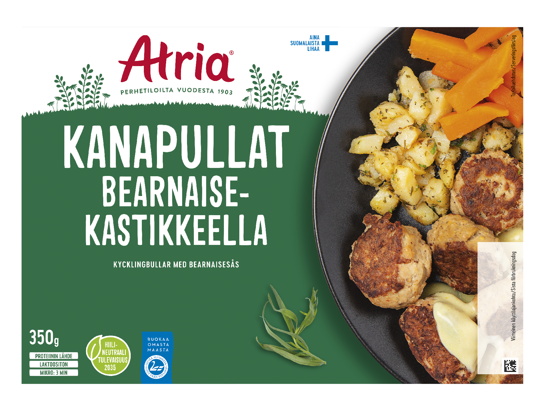 Atria kanapullat bearnaisekastikkeella 350g