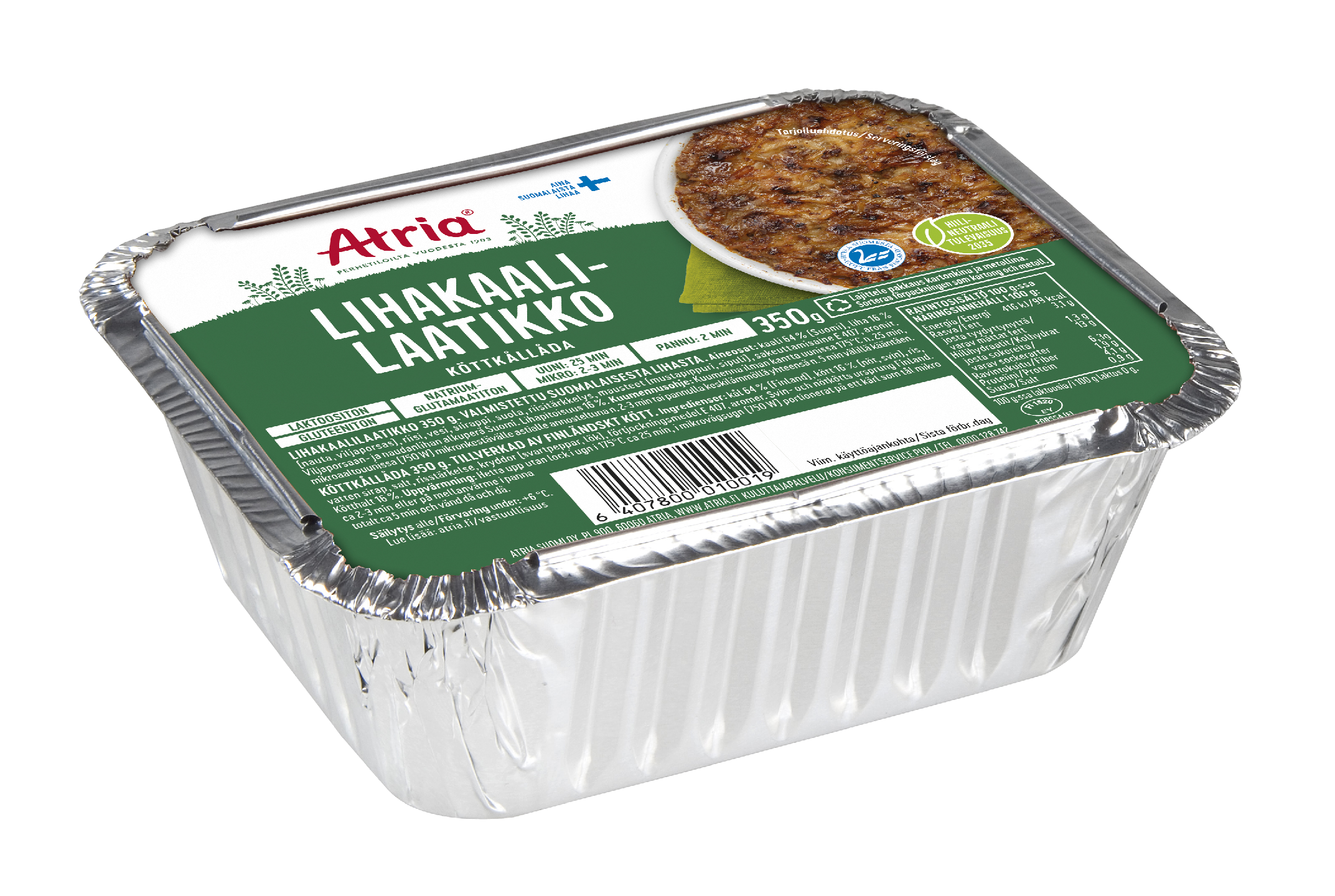 Atria lihakaalilaatikko 350g