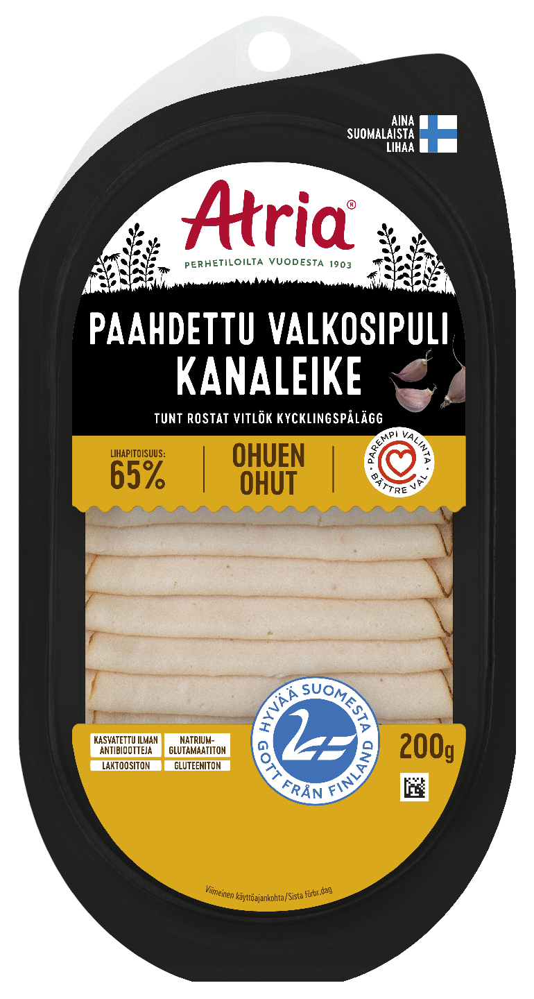 Atria Ohuen Ohut Paahdettu Valkosipuli Kanaleike 200g
