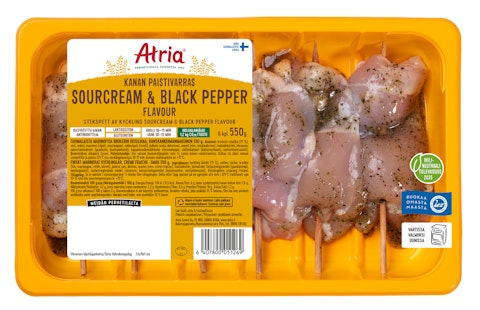 Atria Kanan Paistivarras Sour cream & Black Pepper Flavour 550 g