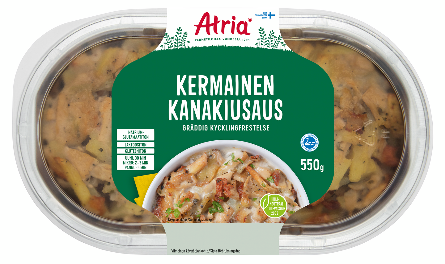 Atria kermainen kanakiusaus 550g