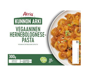 Atria Kunnon Arki hernebolognesepasta 300g vegan