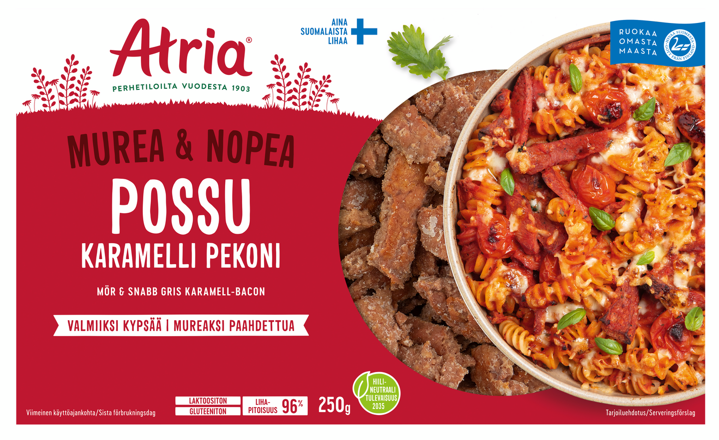 Atria Murea & Nopea Possu Karamelli Pekoni 250g | K-Ruoka Verkkokauppa