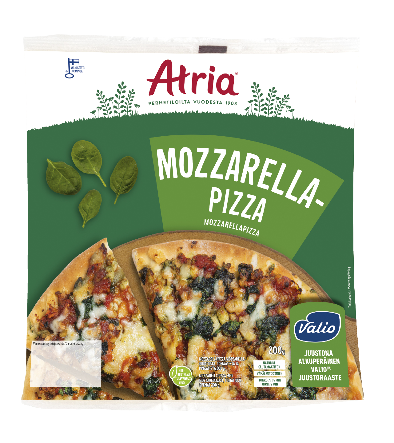 Atria pizza 200g mozzarella | K-Ruoka Verkkokauppa