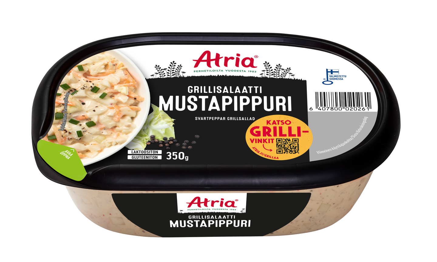 Atria mustapippuri grillisalaatti 350g