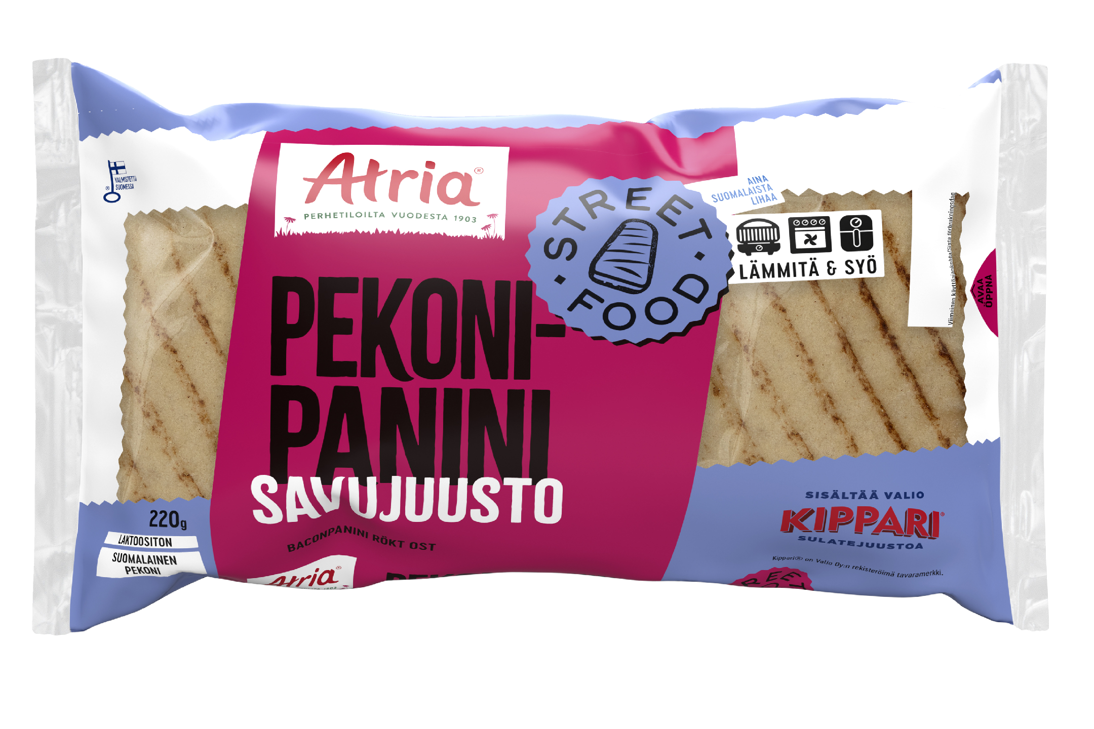 Atria pekonipanini savujuusto 220 g