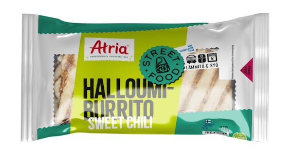 Atria halloumiburrito sweet chili 220g