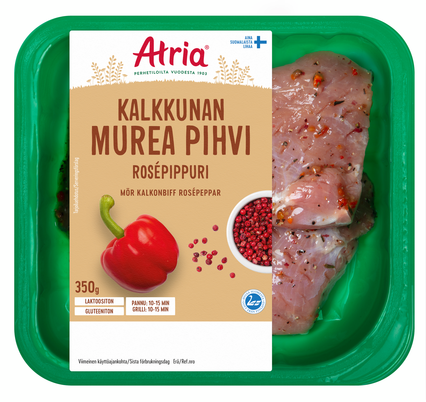 Atria Kalkkunan Murea Pihvi Rosépippuri 350g