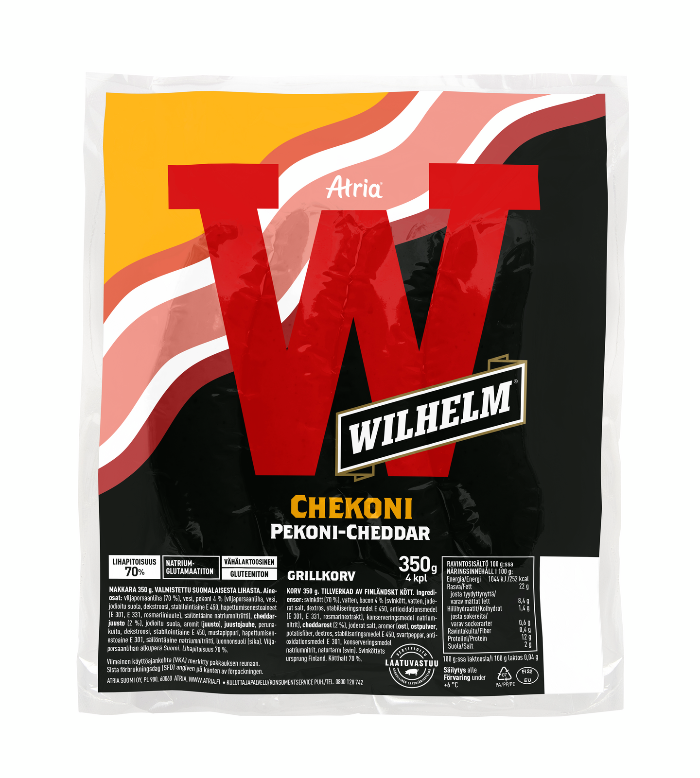 Atria Wilhelm Chekoni grillimakkara 350g