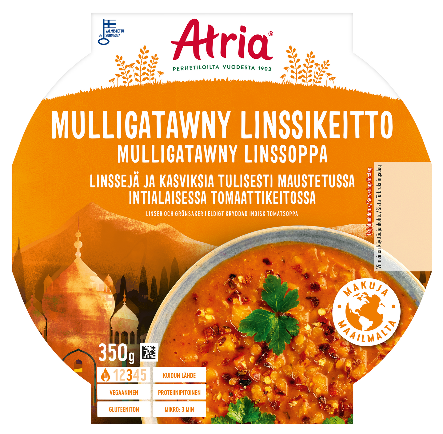 Atria Mulligatawny linssikeitto 350g