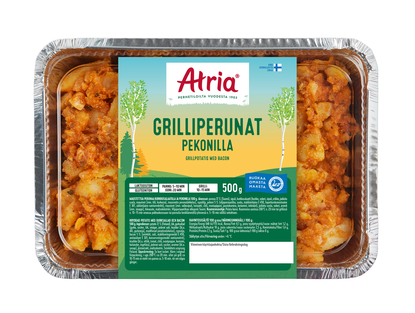 Atria grilliperunat pekonilla 500g