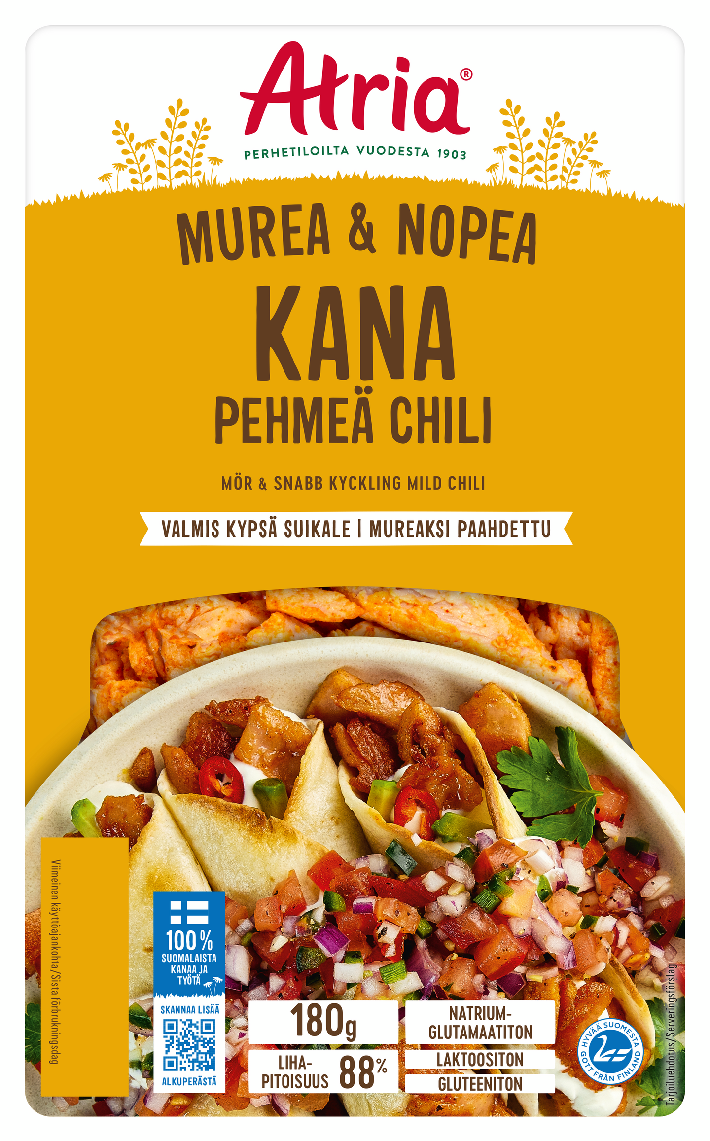 Atria Murea & Nopea kana pehmeä chili 180g