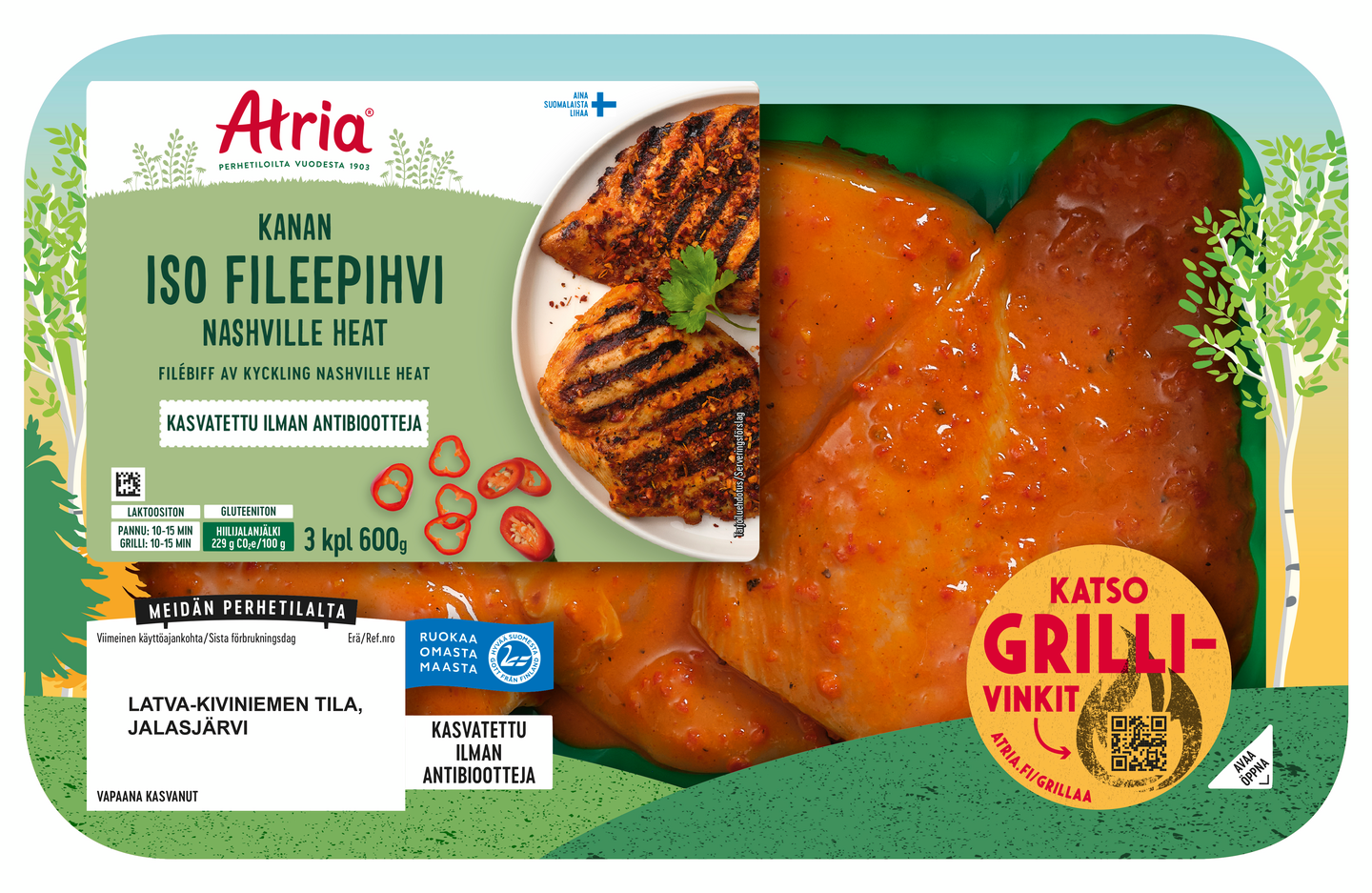 Atria kanan iso fileepihvi Nashville heat 600 g
