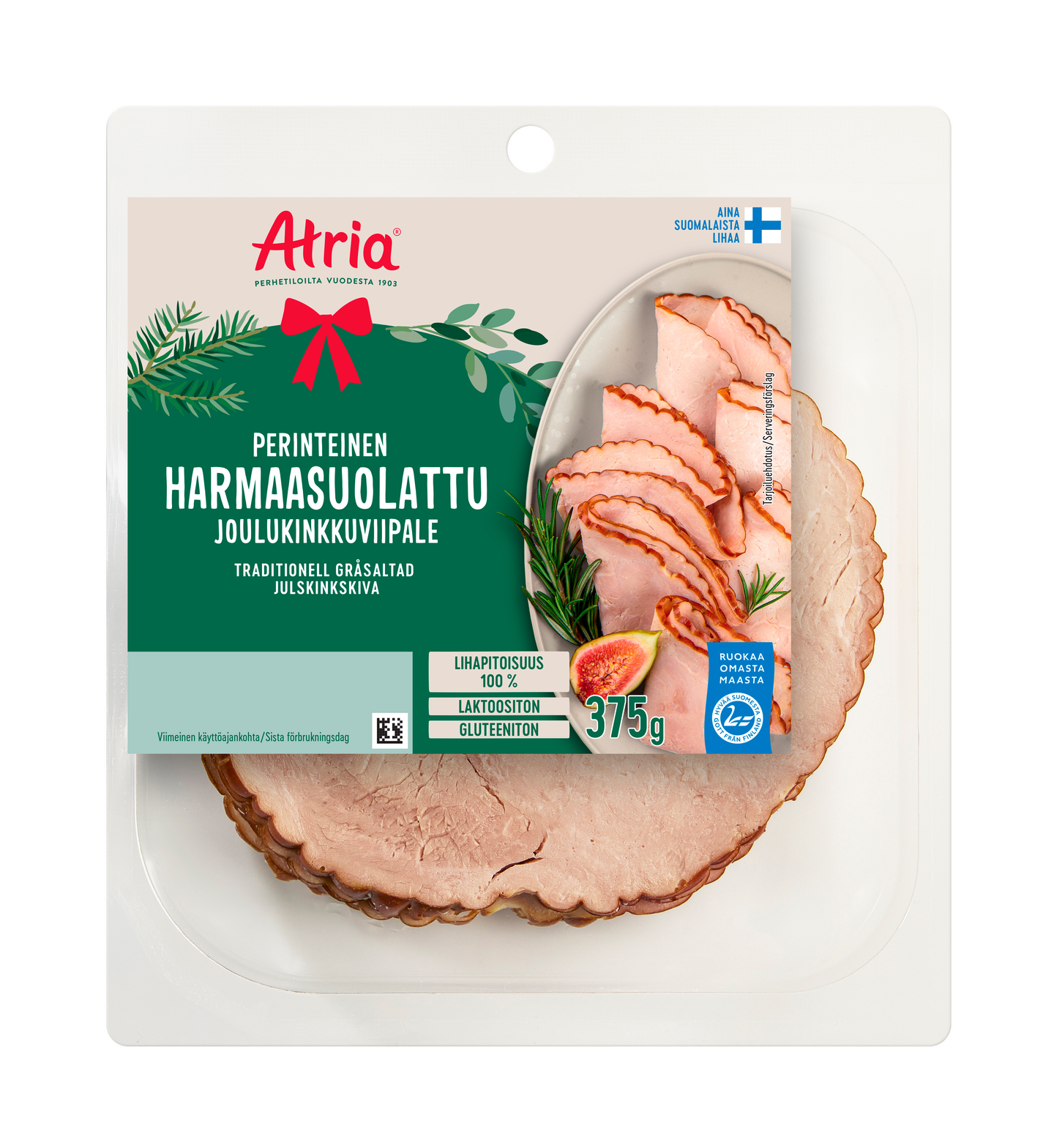 Atria Perinteinen Harmaasuolattu Joulukinkkuviipale 375g