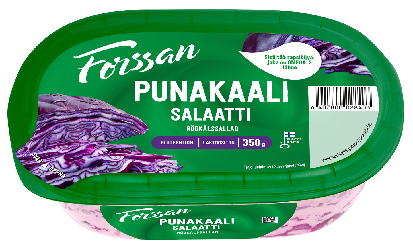 Forssan punakaalisalaatti 350g