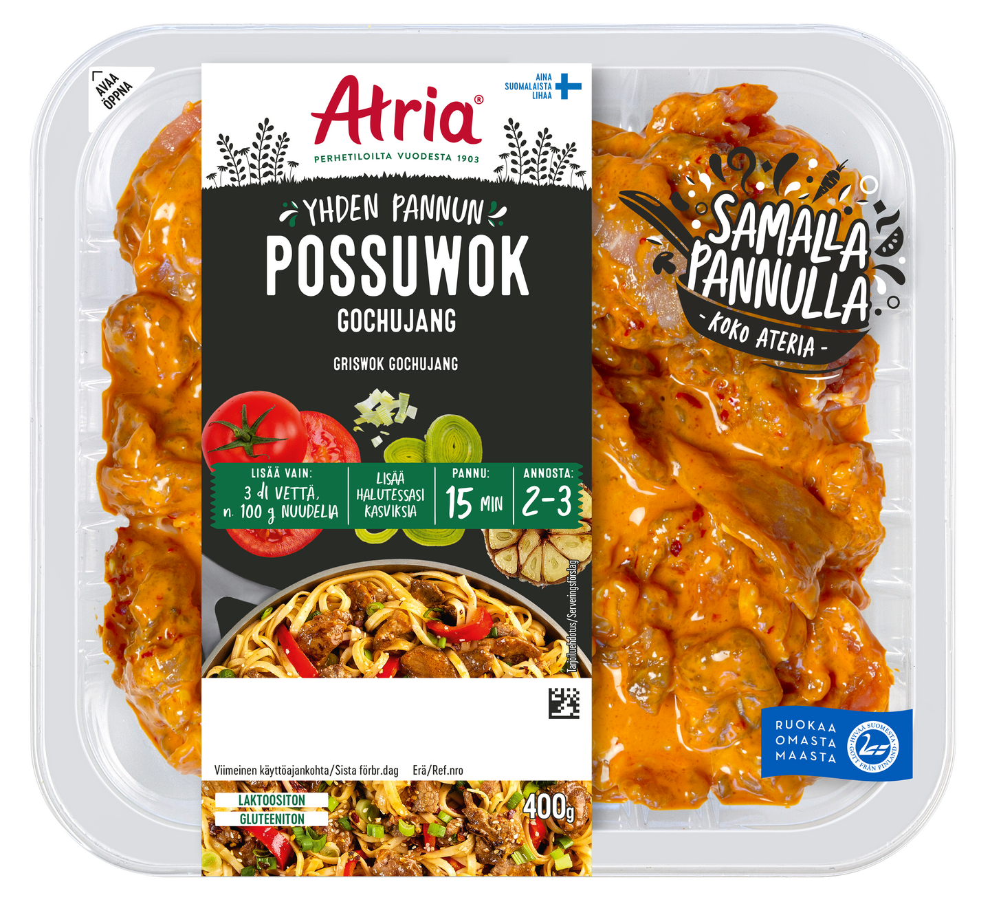 Atria Yhden Pannun possuwok Gochujang 400 g