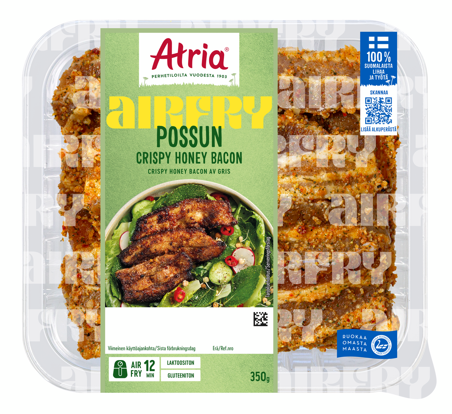 Atria Airfry possun crispy honey bacon 350 g