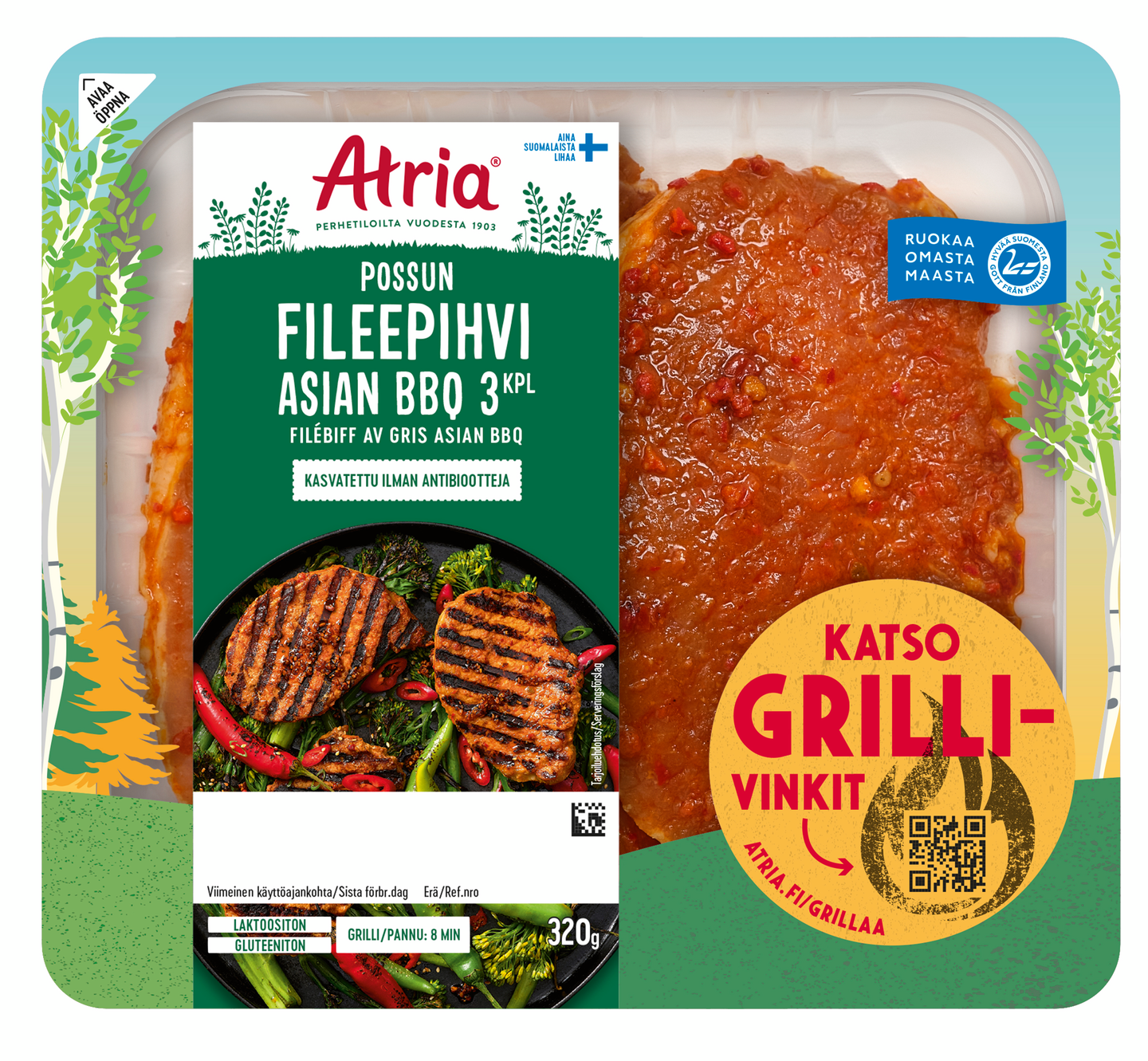 Atria possun fileepihvi Asian BBQ 320 g