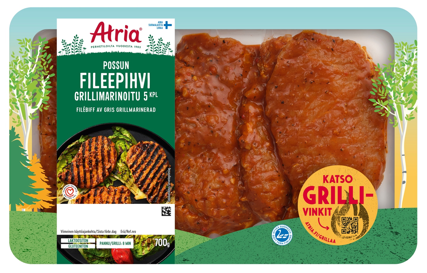 Atria possun fileepihvi grillimarinoitu 700 g