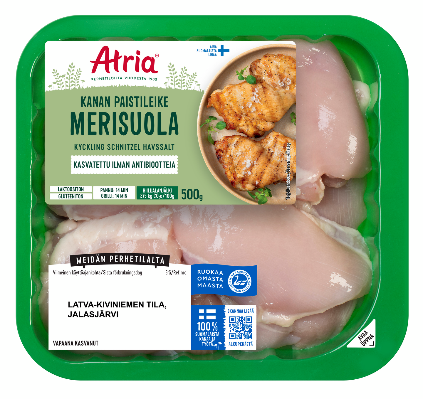 Atria kanan paistileike 500g merisuola