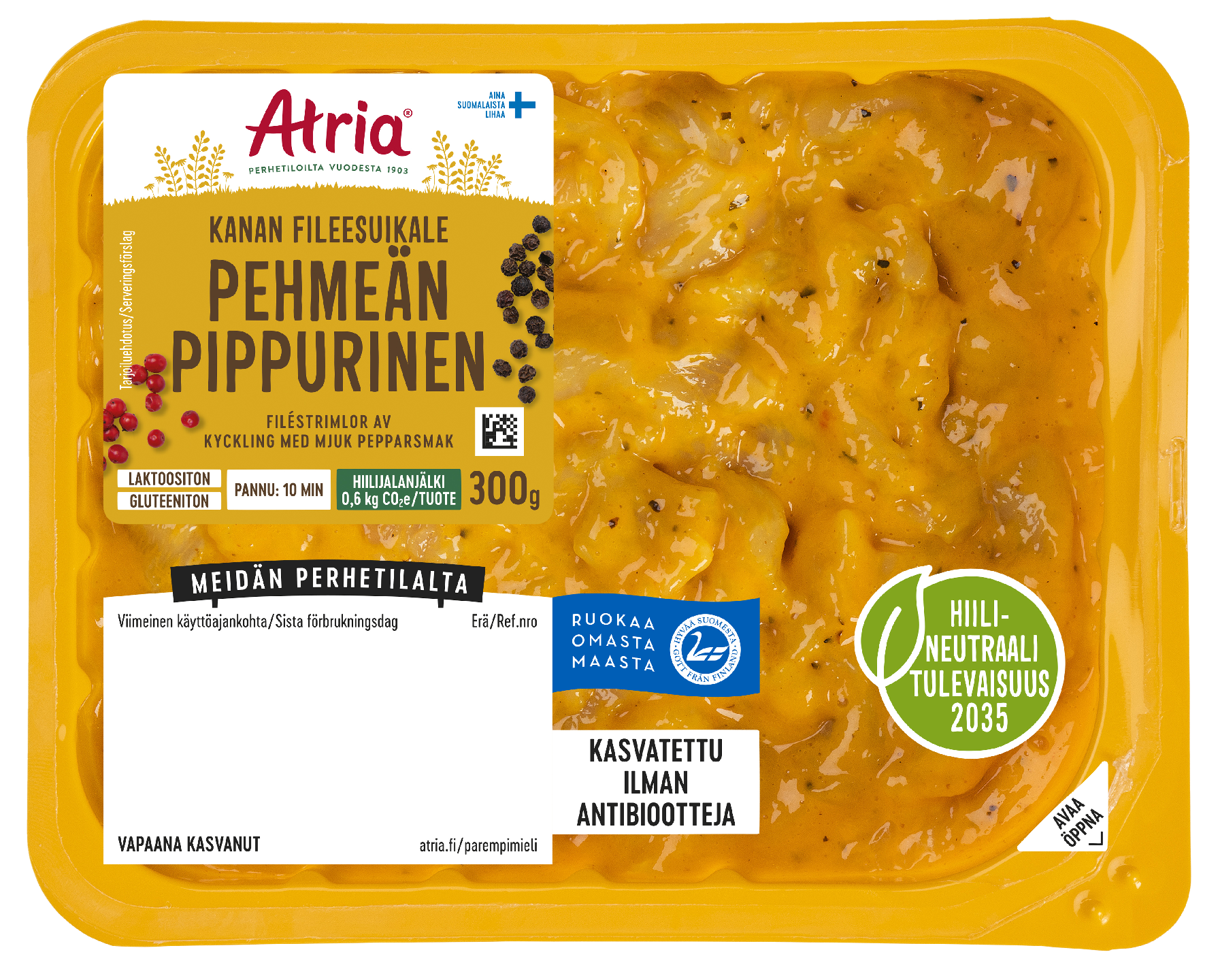 Atria Kanan Fileesuikale Pehmeän Pippurinen 300g hintoja 3,89€ |  