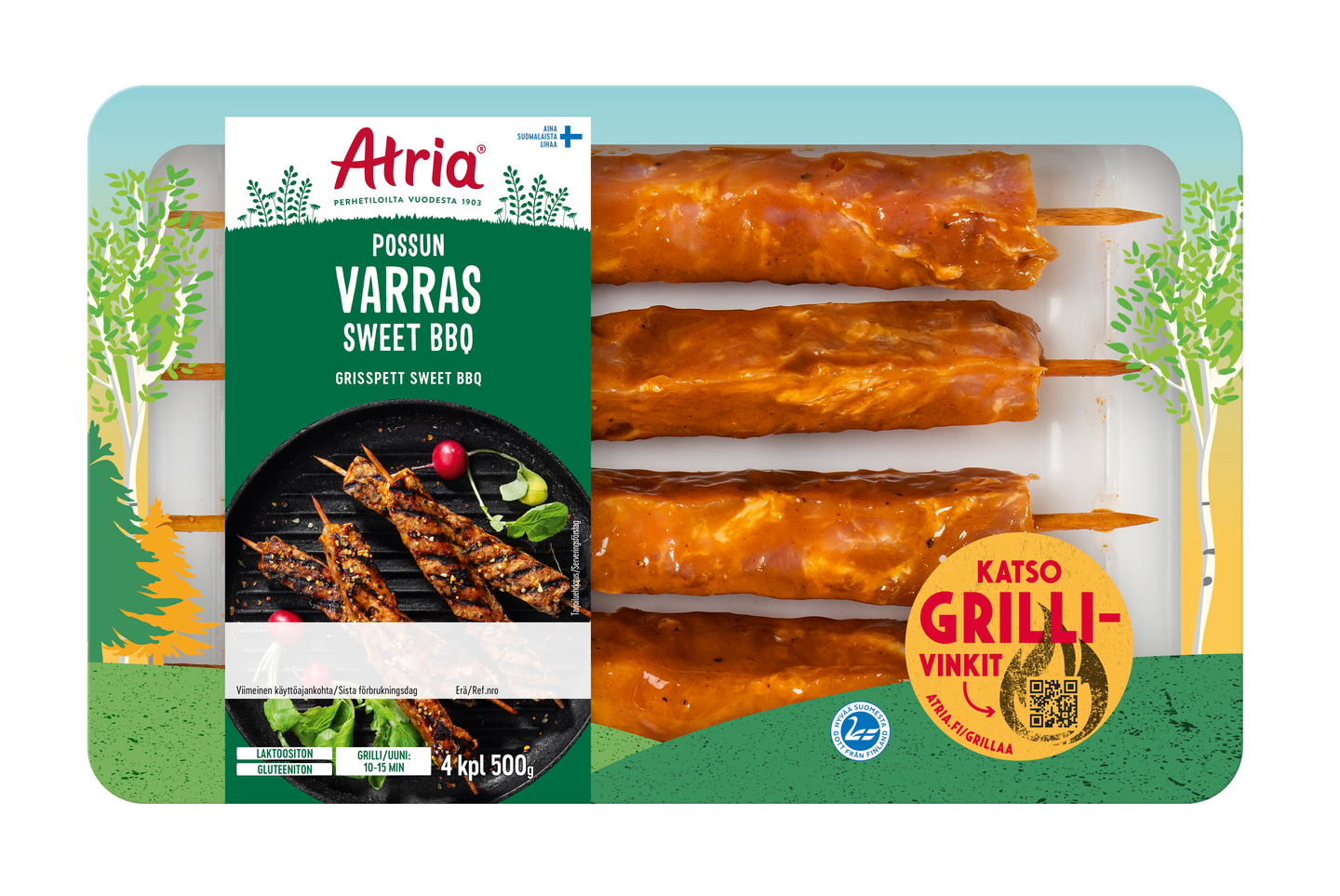 Atria Possun Varras Sweet BBQ 500g