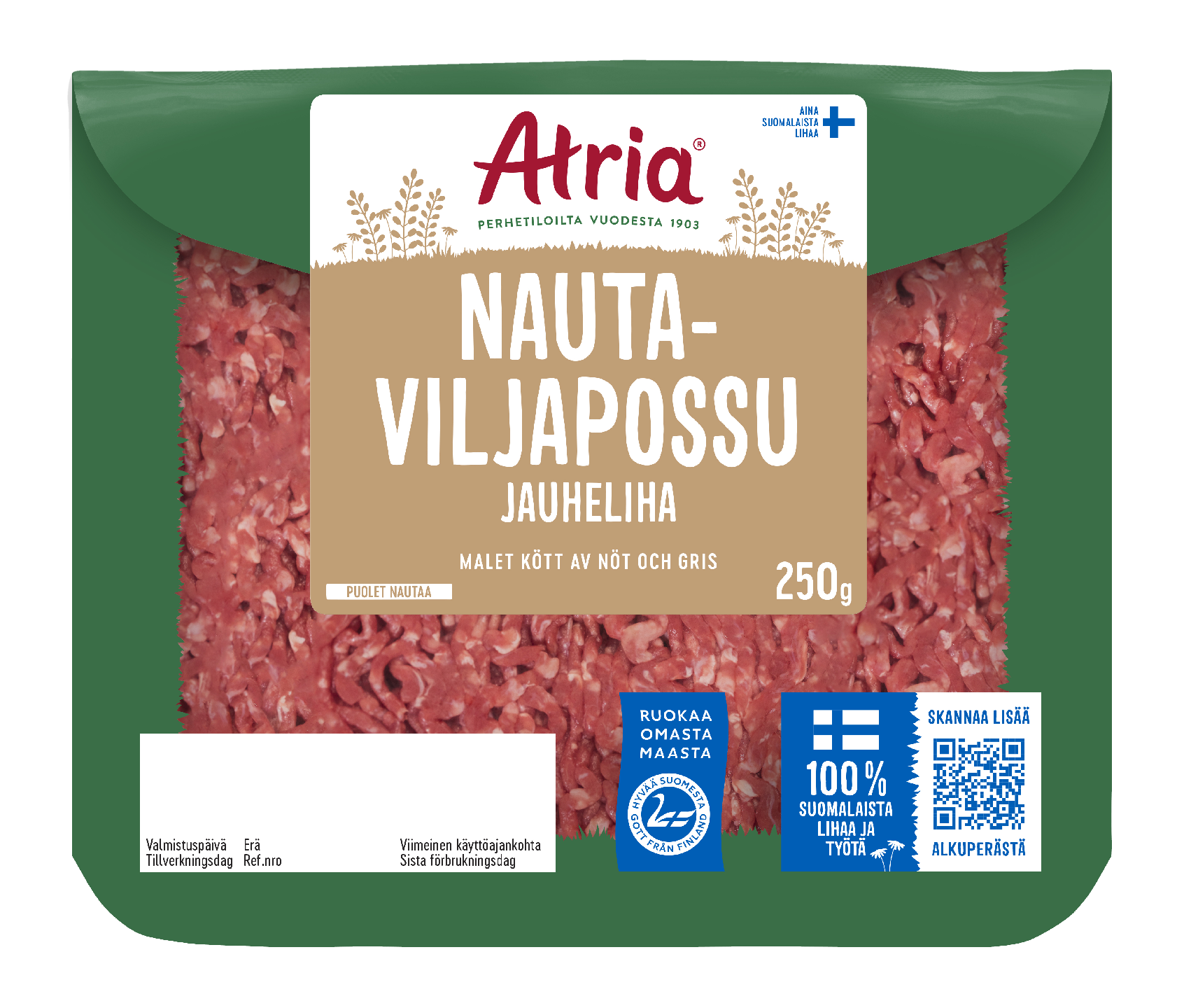 Atria nauta-viljapossu jauheliha 250 g